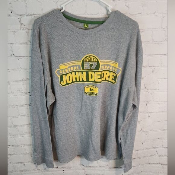 Men's John Deere longsleeve thermal shirt, size XL - Picture 1 of 3